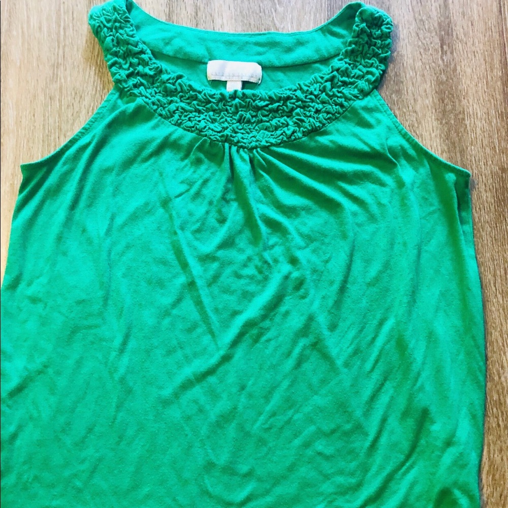 Green tank top